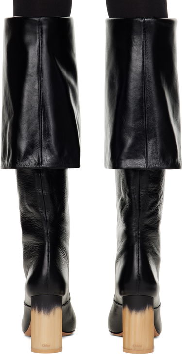 Šaty CHLOÉ Chloé Georgia Heeled Tall Boots Čierna | CHC25S07YQJ, 1
