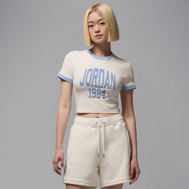 Crop Top Jordan Jordan Cropped Graphic T-Shirt Biela | HJ0196-133, 2