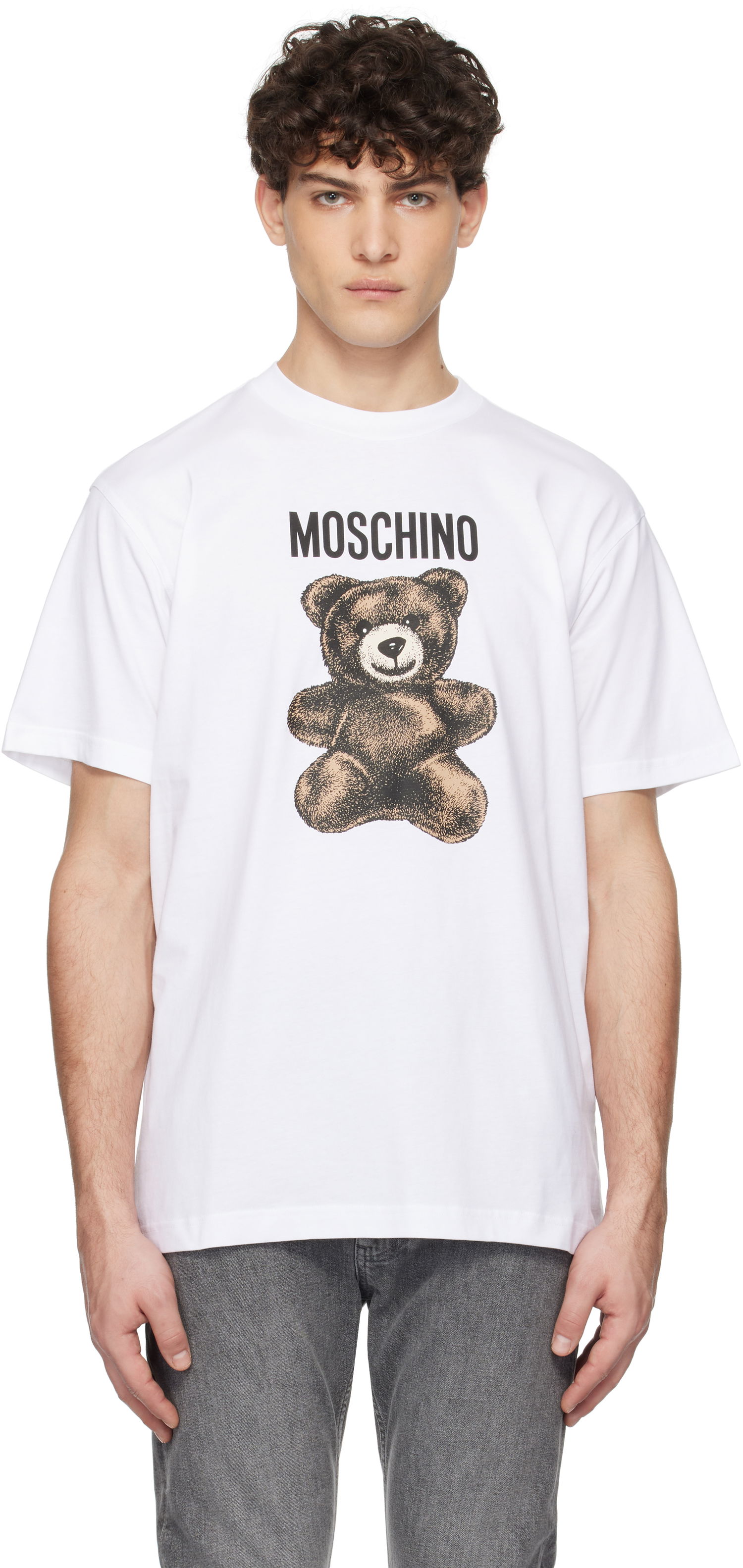 Tričko Moschino Moschino Teddy Bear Graphic T-Shirt Biela | 251ZZV071002411001, 0
