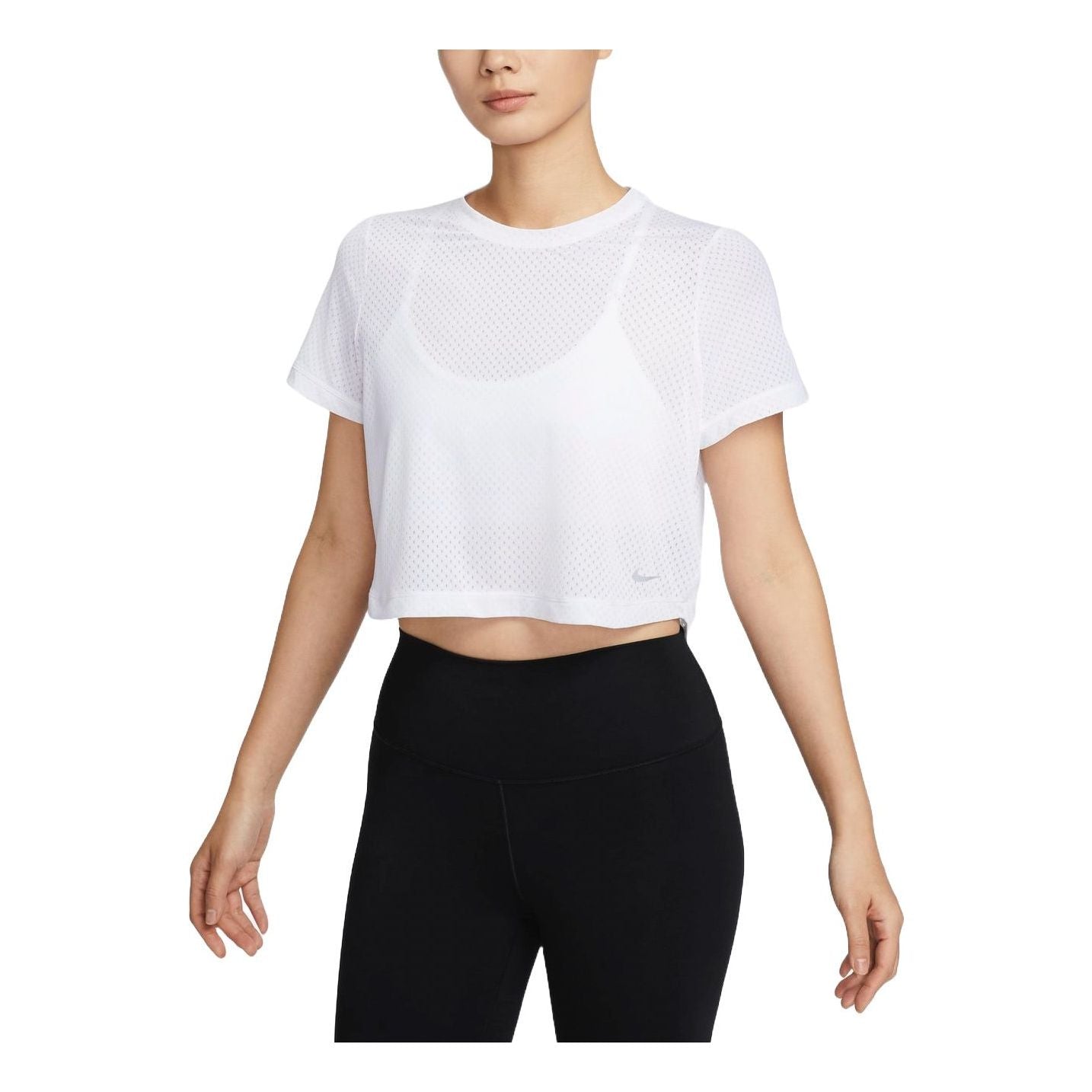 Crop Top Nike One Classic Dri-FIT Cropped Athletic T-Shirt Biela | FN4118-100, 0