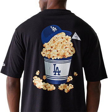 Tričko New Era MLB Food Graphic Oversized Los Angeles Dodgers T-Shirt Čierna | 60684280-1, 3