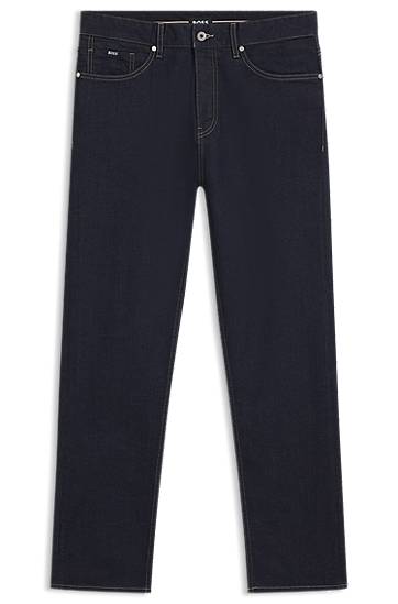 Džínsy BOSS Straight-fit jeans in stretch denim Modrá | 50556182