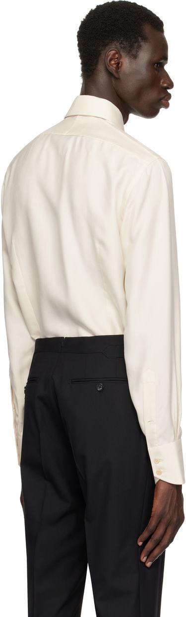 Košeľa Tom Ford TOM FORD Silk Twill Slim Fit Shirt Béžová | HSBC01-SUS02, 2
