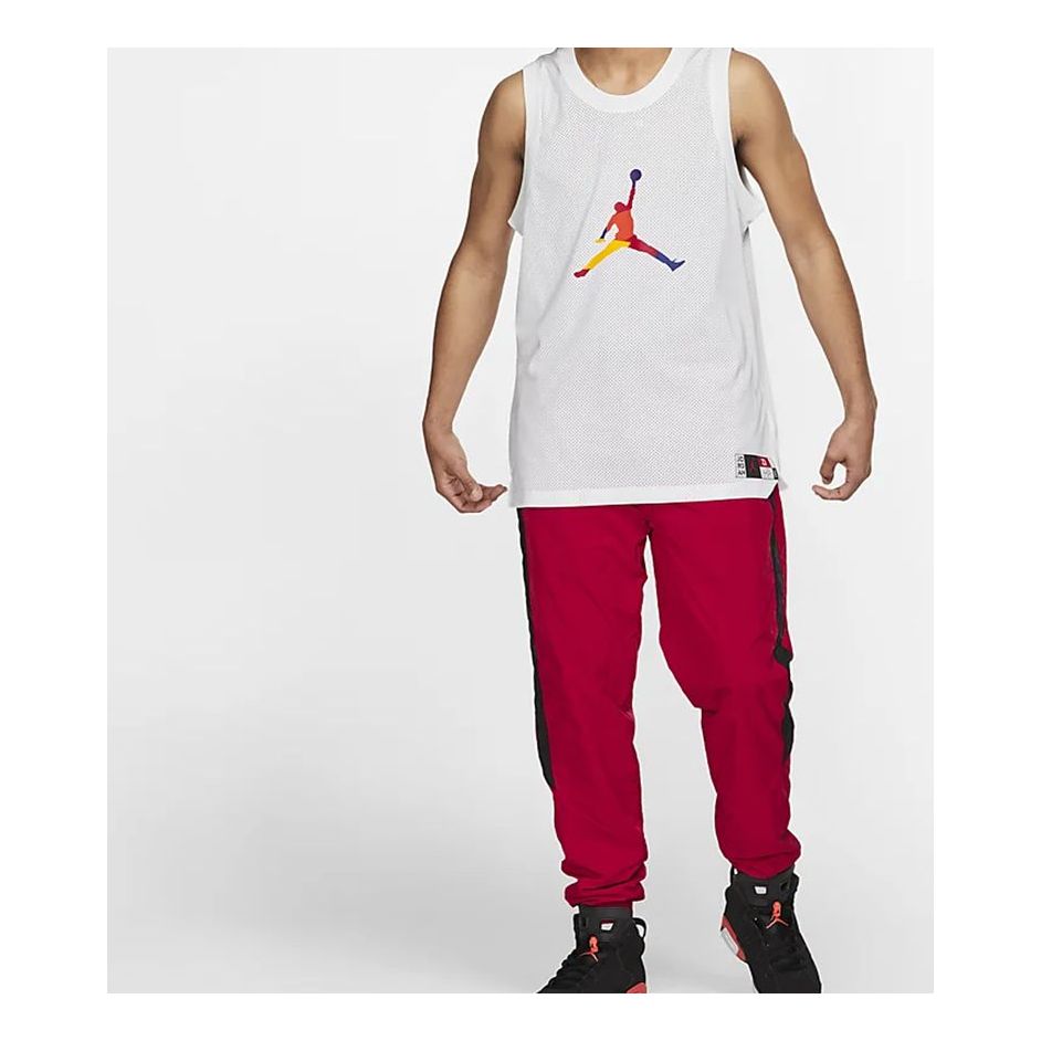Tielko Jordan Jordan Rainbow Sleeveless Basketball Jersey Biela | AV0047-100, 0