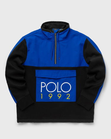 Mikina Polo by Ralph Lauren ZIPMNJKTM3-LONG SLEEVE-HALF ZIP Modrá | 710926948001, 0
