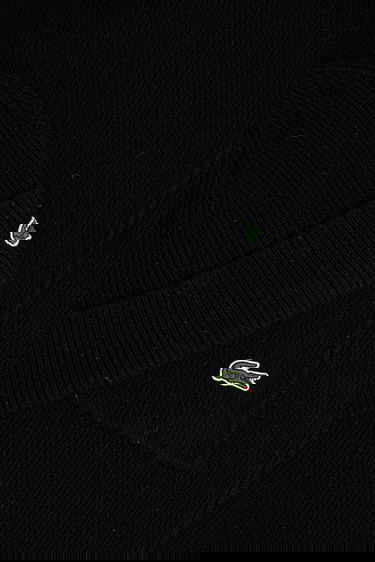 Šál Lacoste Ribbed Wool Beanie and Scarf Set Čierna | RB5385, 6