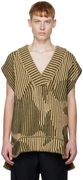 Feng Chen Wang Jacquard Oversized V-Neck Vest
