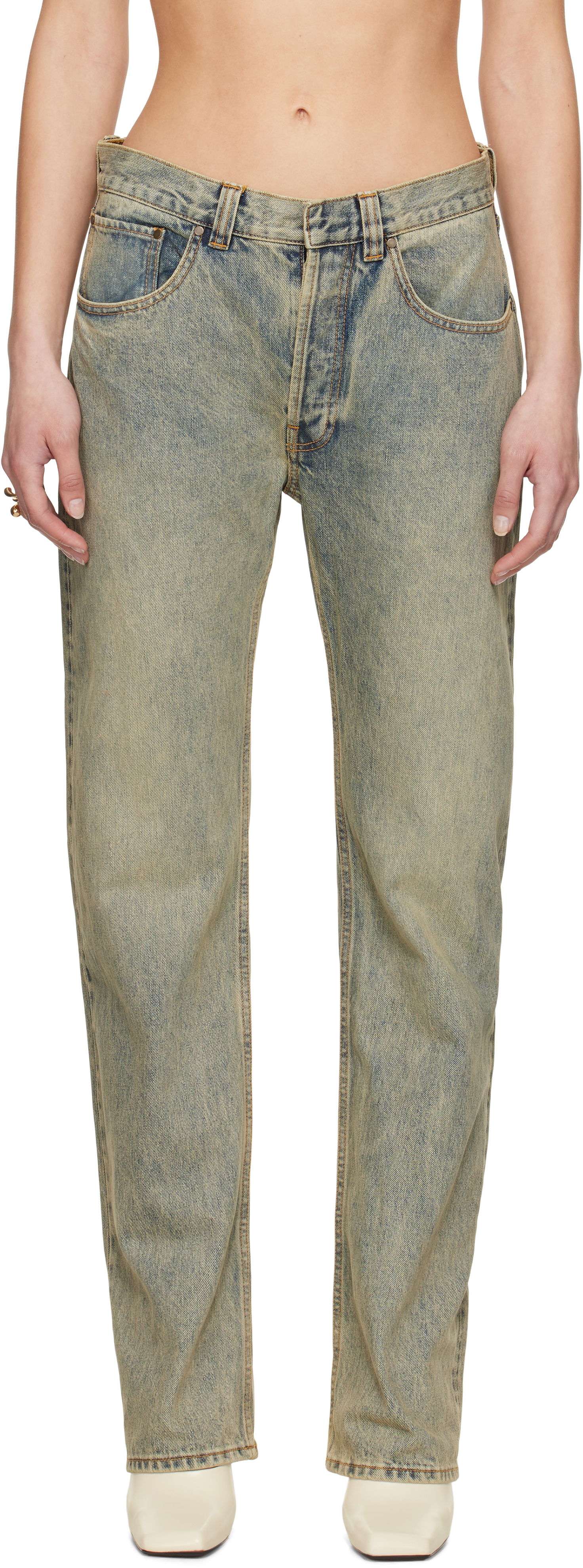 Džínsy Entire Studios Entire Studios Slem Jeans Modrá | ESM-S25-11004-SW, 0