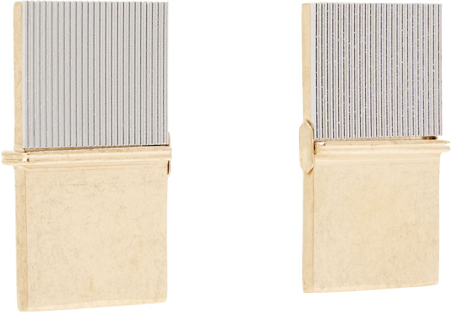 Náušnice Acne Studios Notepad Ribbed Rectangular Drop Earrings Rôznofarebný | C50480-, 1