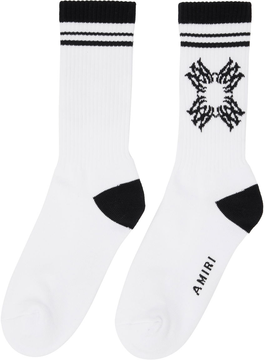 Ponožky AMIRI MA Quad Socks Biela | AMACSK1013, 1