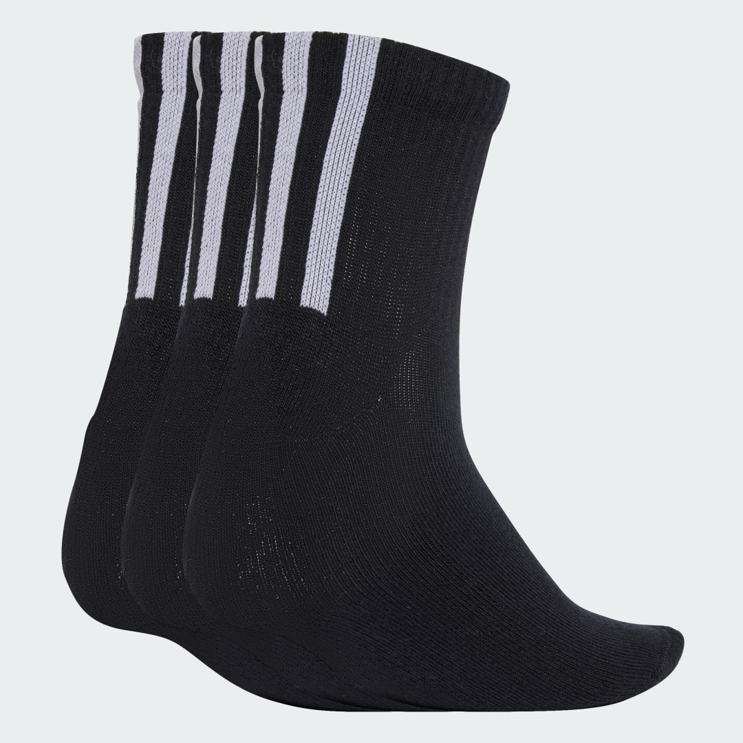 Ponožky adidas Performance Quarter 3 Back Stripes Socks - 3 Pairs Čierna | JV7426, 0