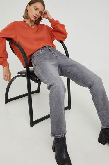 Džínsy Levi's High Waist 501 Crop Jeans Šedá | 36200.0235, 0