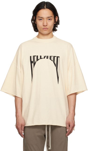 Tričko Rick Owens Rick Owens DRKSHDW Hollywood Tommy T-Shirt Béžová | DU01E3259 RNNEP2, 0