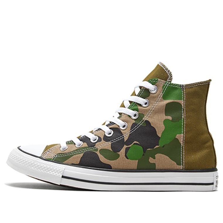 Tenisky a topánky Converse Chuck Taylor All Star Hi Half Camo Zelené | 168907C