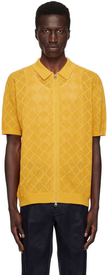 Polo tričko BEAMS BEAMS PLUS Mesh Zip Polo Žltá | 3802-0035-156, 0