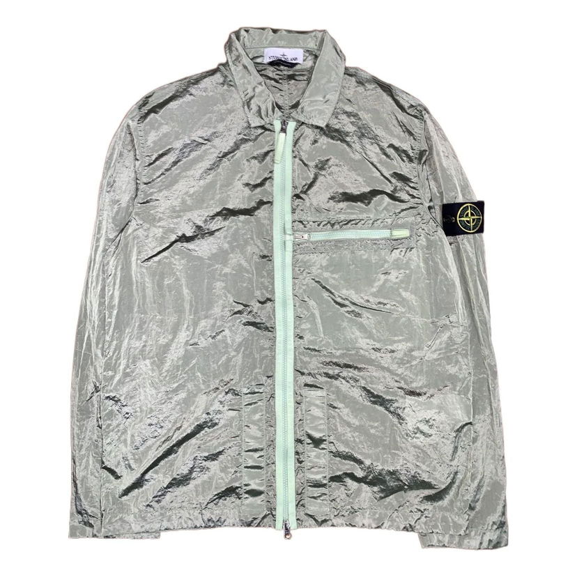 Vetrovka Stone Island Compass Patch Zip Up Jacket Zelené | 781510919-V0052