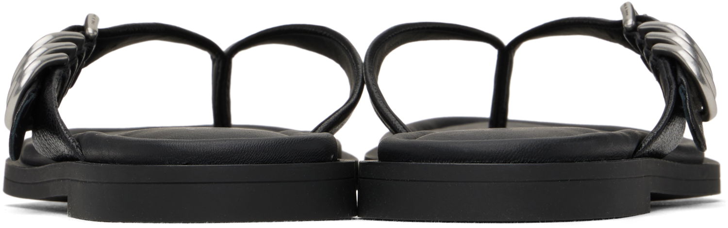 Starostlivosť o obuv rag & bone Rag & Bone Gia Leather Thong Sandals Čierna | WFF25SF1003LE03, 1
