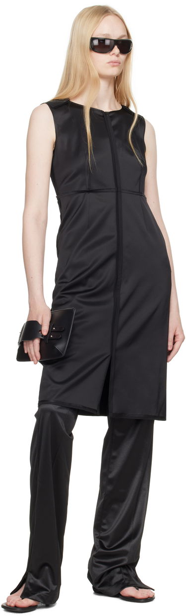 Šaty Maison Margiela MM6 Maison Margiela Satin Stretch Midi Dress Čierna | S62DA0048 M35143, 3