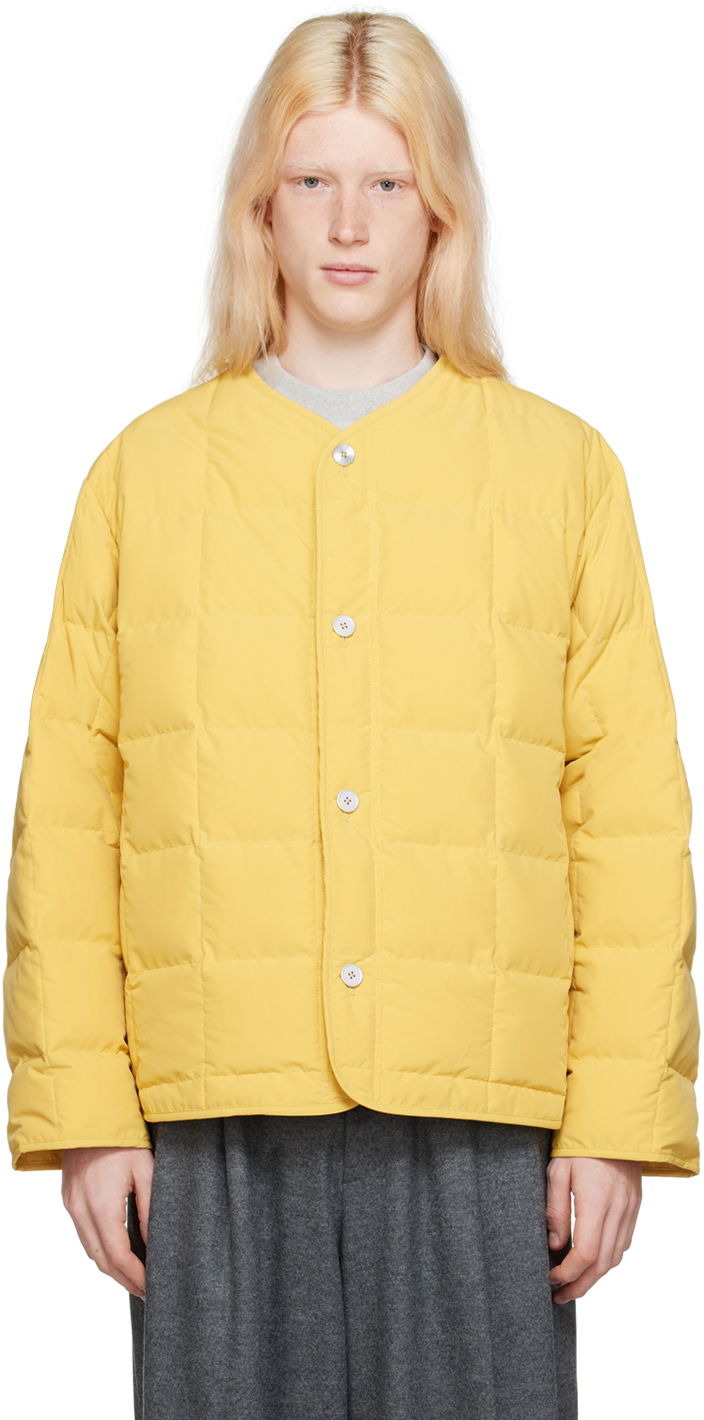 Bunda Jil Sander Collarless Down Jacket Žltá | J47AF0125_J74276, 0