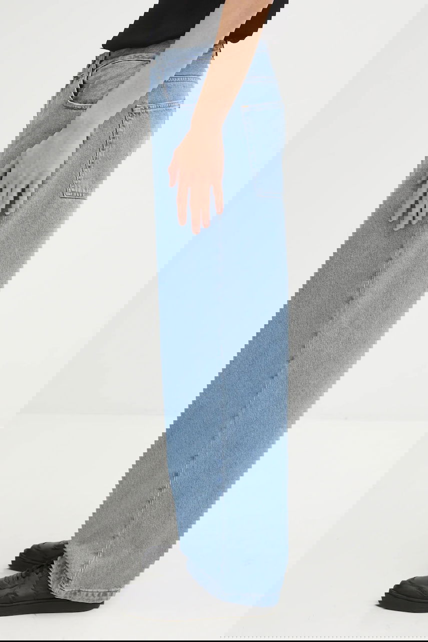 Džínsy Carhartt WIP Wide-Leg Jeans Brandon Pant Modrá | I035893.112, 1