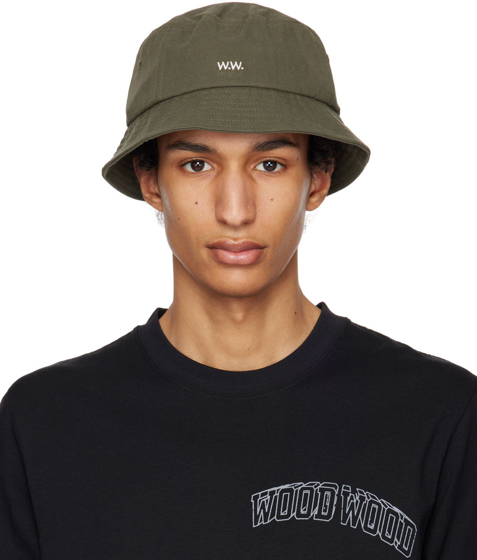 Klobúk WOOD WOOD Ossian Bucket Zelené | 12240817-7083, 0