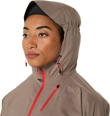 Vetrovka Asics Asics Fujitrail Elite Waterproof Hooded Jacket Hnedá | 2012d202-020, 2