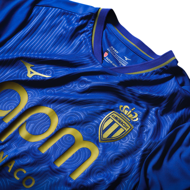 Dres Mizuno Mizuno AS Monaco Away Jersey Modrá | p2gacx77-12, 2