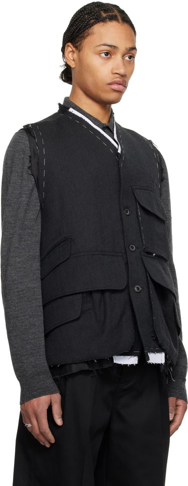 Vesta Maison Margiela Maison Margiela Wool Vest Čierna | S50FB0109 S44578, 1