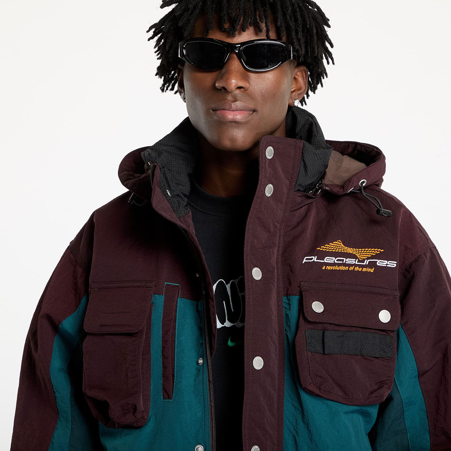Parka Pleasures PLEASURES Revolution Outdoor Jacket Rôznofarebný | P24W002 BROWN, 1