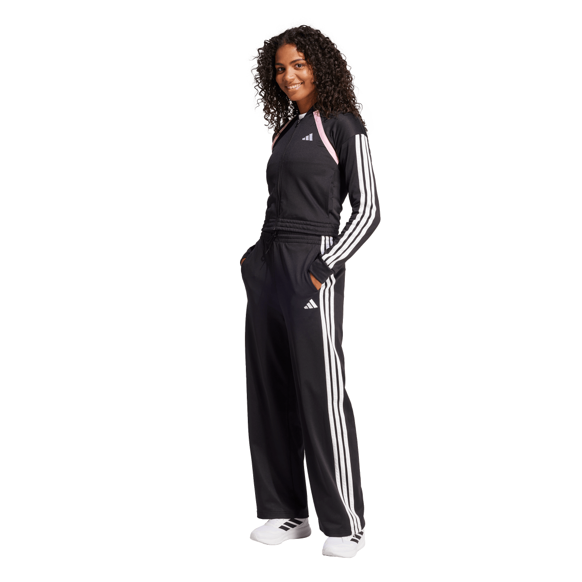 Súprava adidas Originals Teamsport Full-Zip Track Jacket and Wide-Leg Track Pants Čierna | JD2674, 0