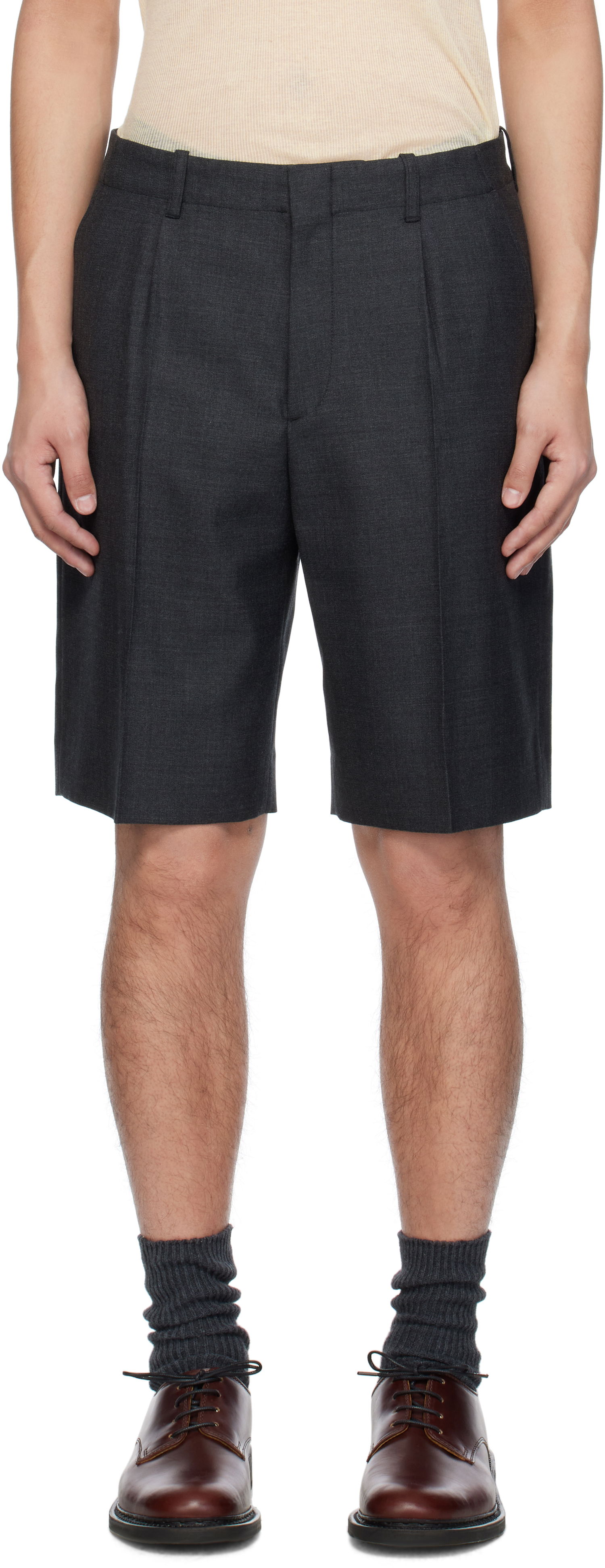 Šortky OUR LEGACY Our Legacy Borrowed Chino Shorts Šedá | M2254BPC, 0