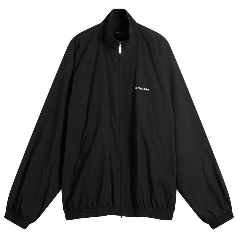 Súprava Balenciaga Men's Stretch Poly Tracksuit Jacket, Size Large, Balenciaga Čierna | 839090-TRO31-1000