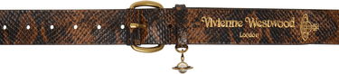 Opasok Vivienne Westwood Wide Alex Charm Belt Hnedá | 8201007JU-L007Y-, 0