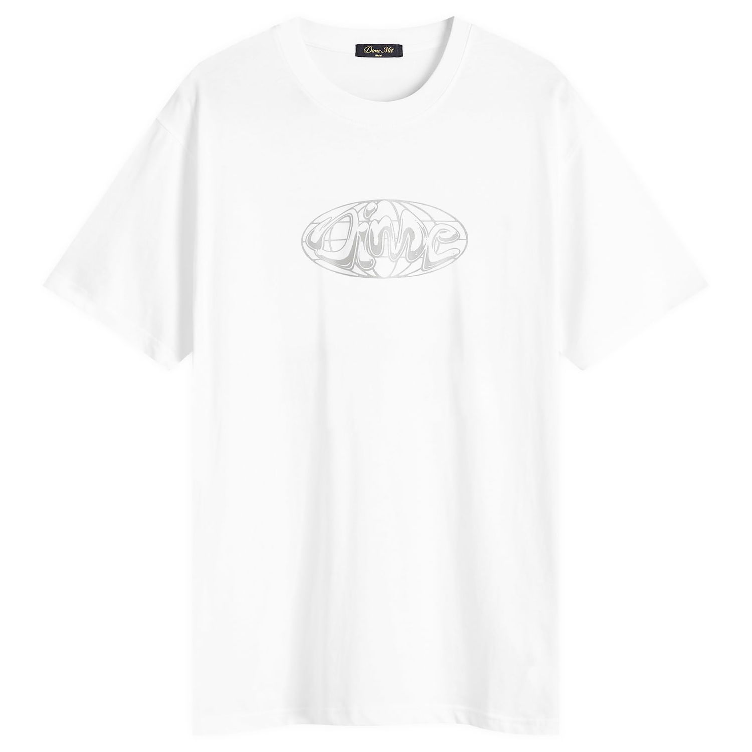 Tričko Dime Dime Globe T-Shirt, Size Large Biela | DIMESP2561WHT, 1