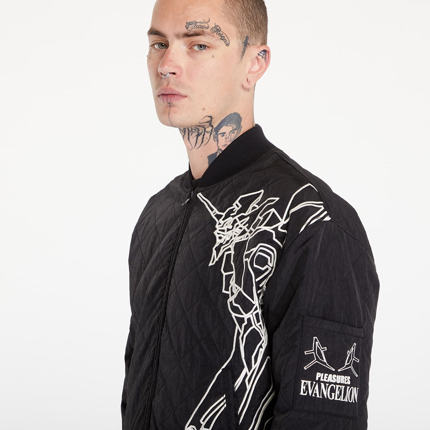 Bomber bunda Pleasures Humanoid Reversible Bomber Black Čierna | P24E009 BLACK, 1