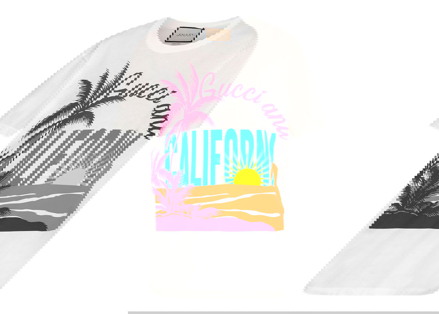 Tričko Gucci California Oversized T-shirt White Biela | 615044 XJED0 9095, 0