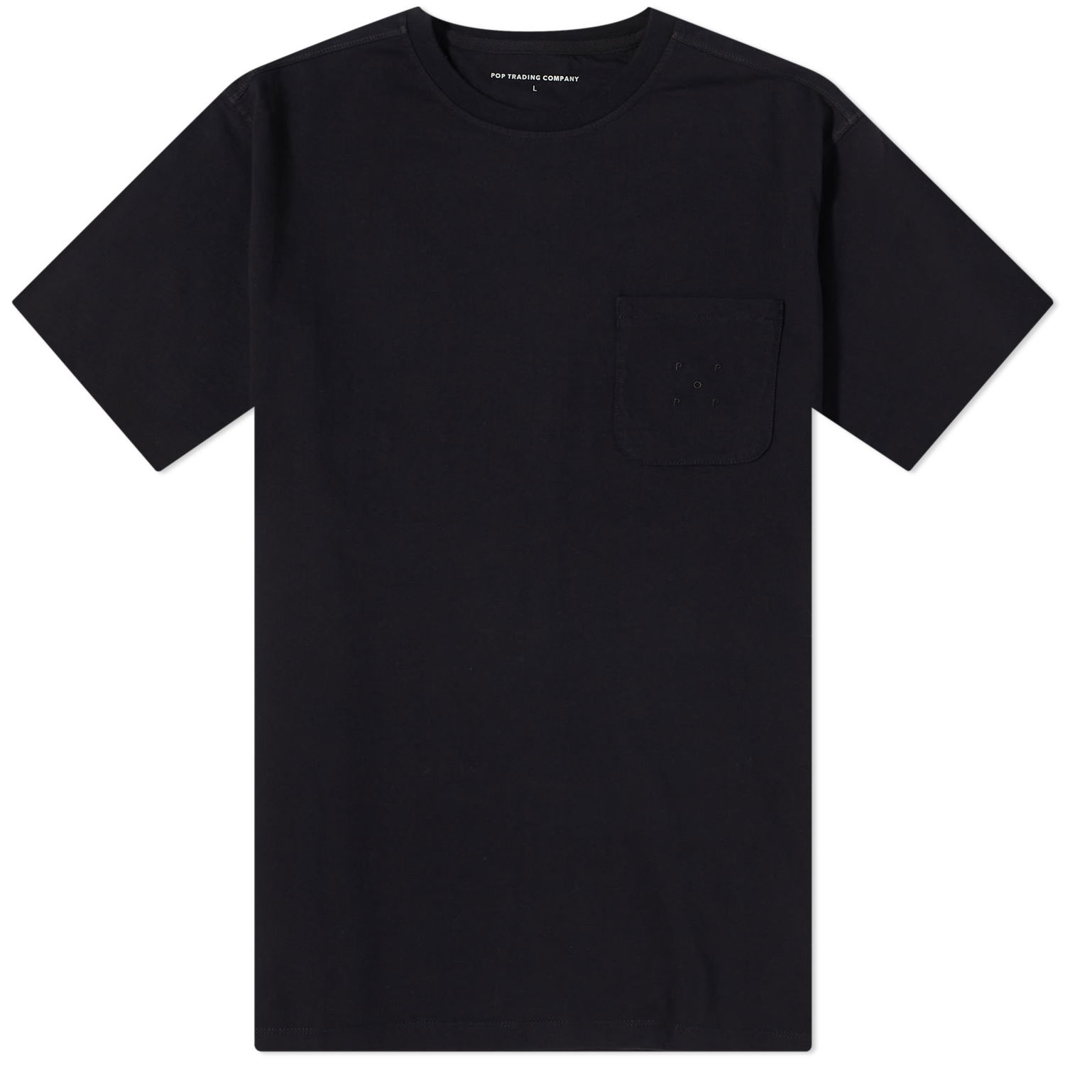 Tričko Pop Trading Company Pocket Logo T-Shirt Black Čierna | POPAW23-02-025, 0