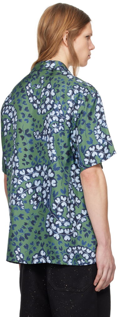 Košeľa LANVIN Lanvin Rateau Print Bowling Shirt Zelené | RM-SI0019-6057-P25, 2