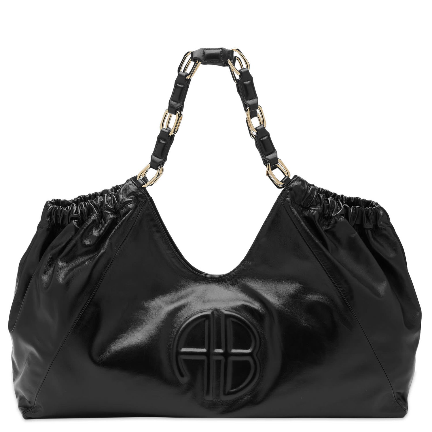Kabelka Anine Bing Leather Tote Bag With Chain Handles Čierna | A-13-3087-000, 1