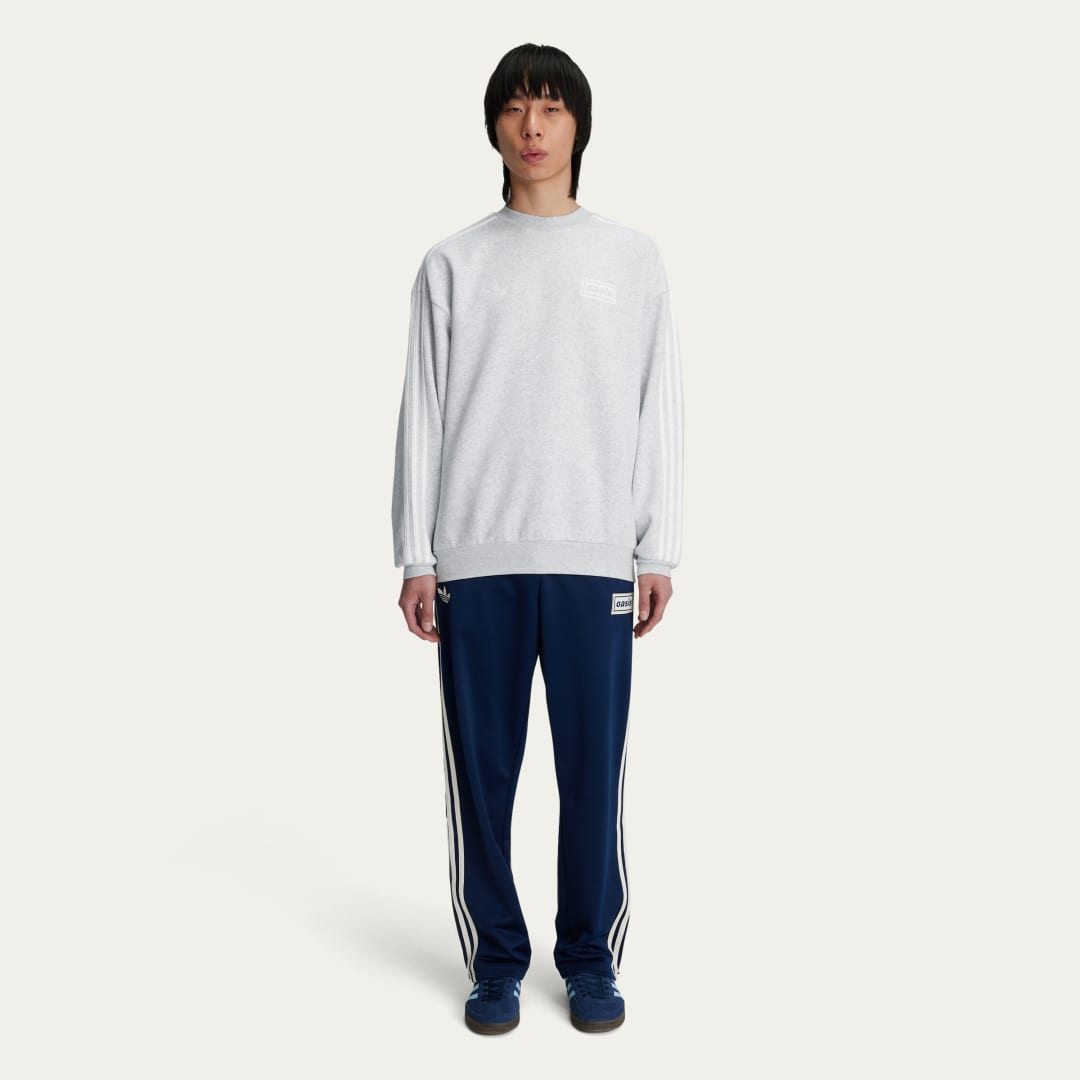 Mikina adidas Performance Oversized Crew Sweatshirt Šedá | KK9137, 0