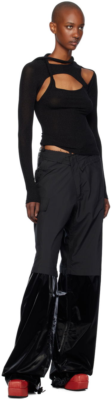 Cargo nohavice Ottolinger Ottolinger Baggy Cargo Pants Čierna | 1060801921, 4