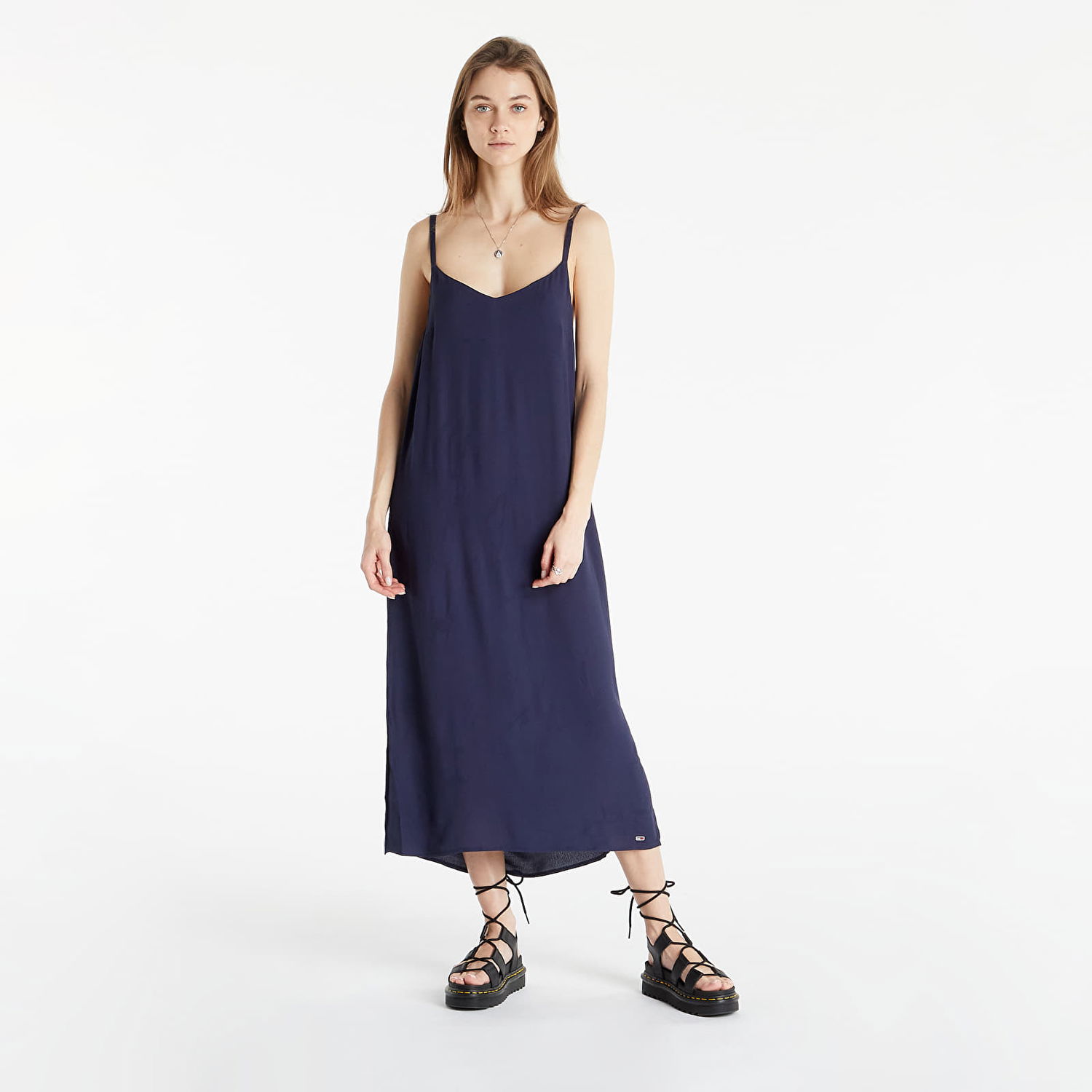 Šaty Tommy Hilfiger Essential Cami Midi Dress Navy | DW0DW12858 C87, 0