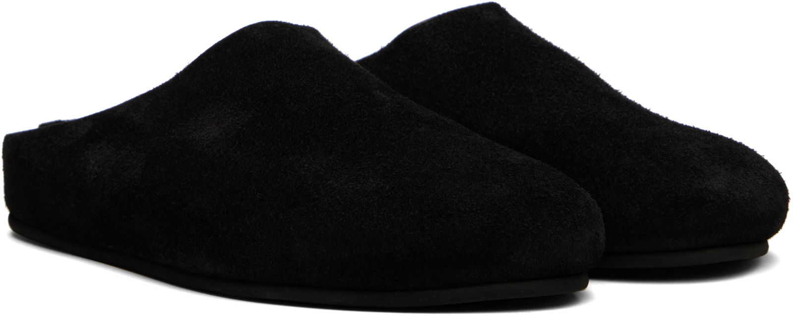 The Row Hugo Suede Slides