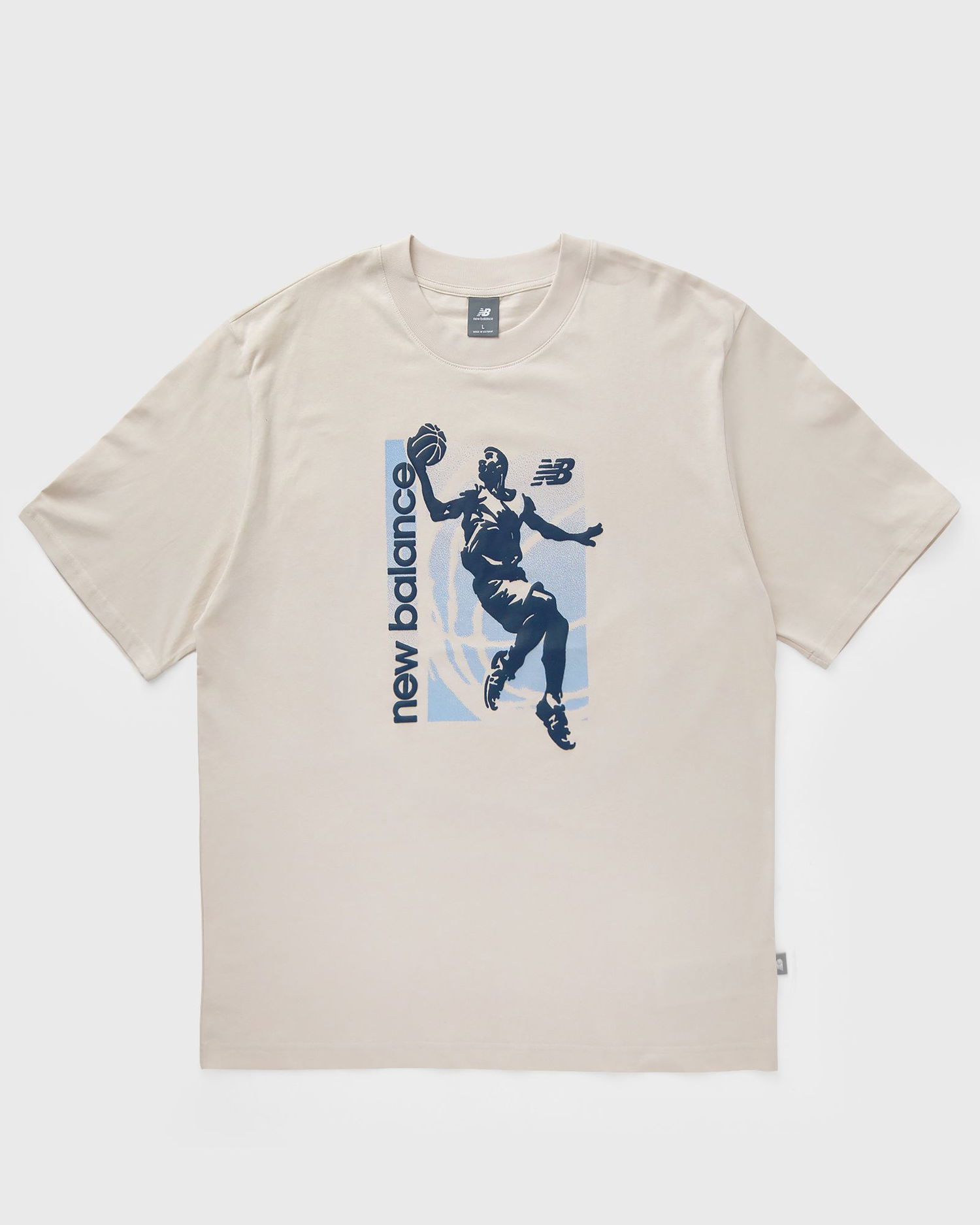 Tričko New Balance Basketball Graphic T-Shirt Béžová | MT51605-LIN, 0