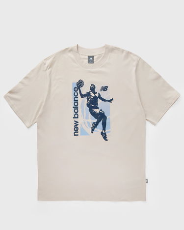 Tričko New Balance Basketball Graphic T-Shirt Béžová | MT51605-LIN, 0