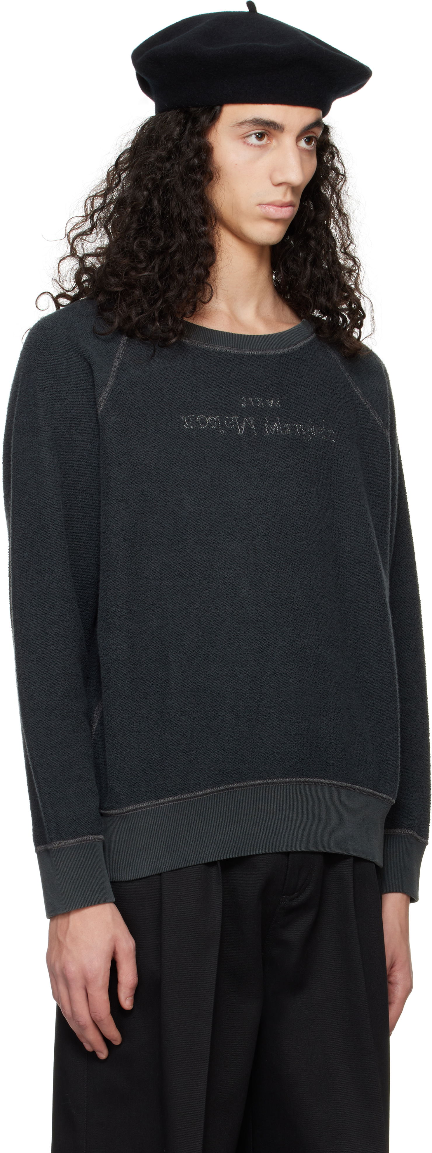 Sveter Maison Margiela Maison Margiela Cotton Sweatshirt Čierna | S50GU0228 M25021, 1
