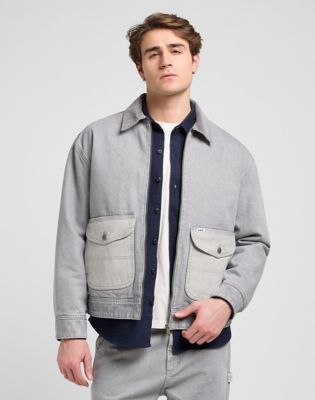 Bunda Lee Regular Utility Jacket Size XXL Šedá | 112370527, 1