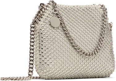 Taška cez rameno Stella McCartney Mini Falabella Crystal Mesh Bag Šedá | 700109WP0499, 1