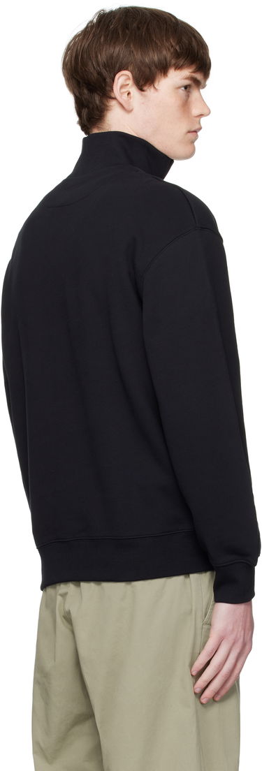 Mikina MAISON KITSUNÉ Maison Kitsuné Fox Head Comfort Half Zip Sweatshirt Čierna | PM00305KM0341, 2