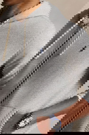 Mikina Polo by Ralph Lauren RL Fleece Smooth Full-Zip Hoodie Šedá | 710813297, 3